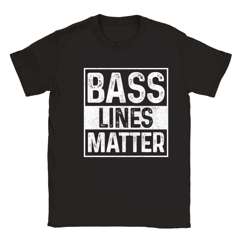 Bass Lines Matter Bass Player DnB Classic Kids Crewneck T-shirt