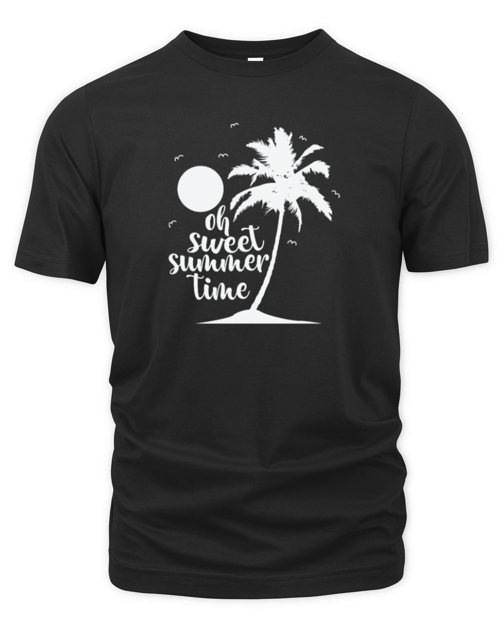 Oh sweet Summer Time Tree Palm Vacation Organic Unisex T-shirt
