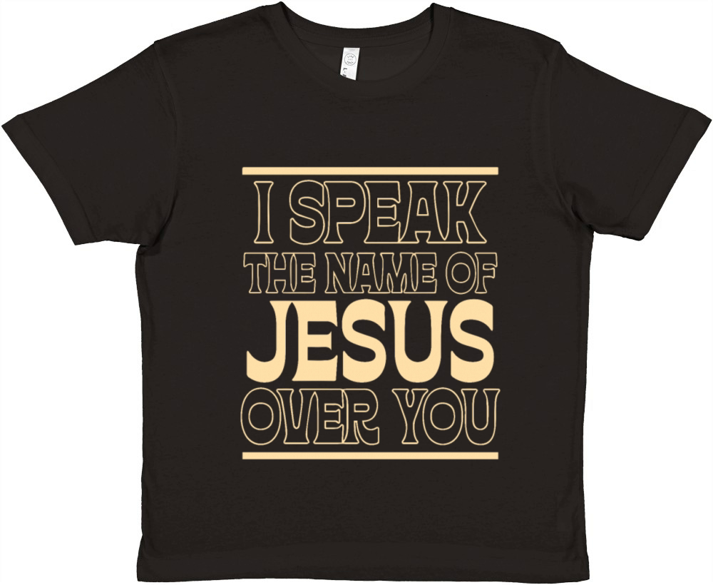 I Speak The Name Of Jesus Over You Premium Kids Crewneck T-shirt