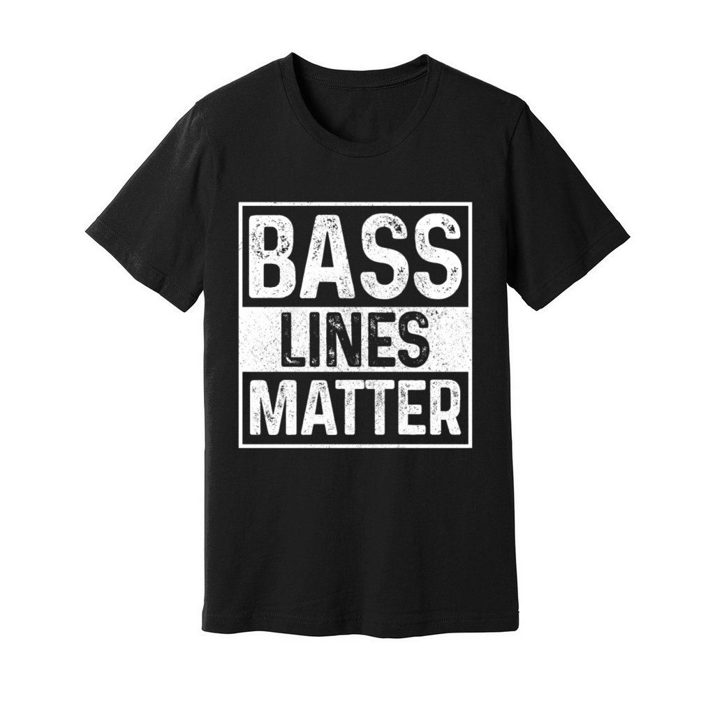 Bass Lines Matter Bass Player DnB Unisex Jersey Tee