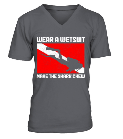 Scuba Diving Funny Vintage Diver Gift V-Neck T-shirt