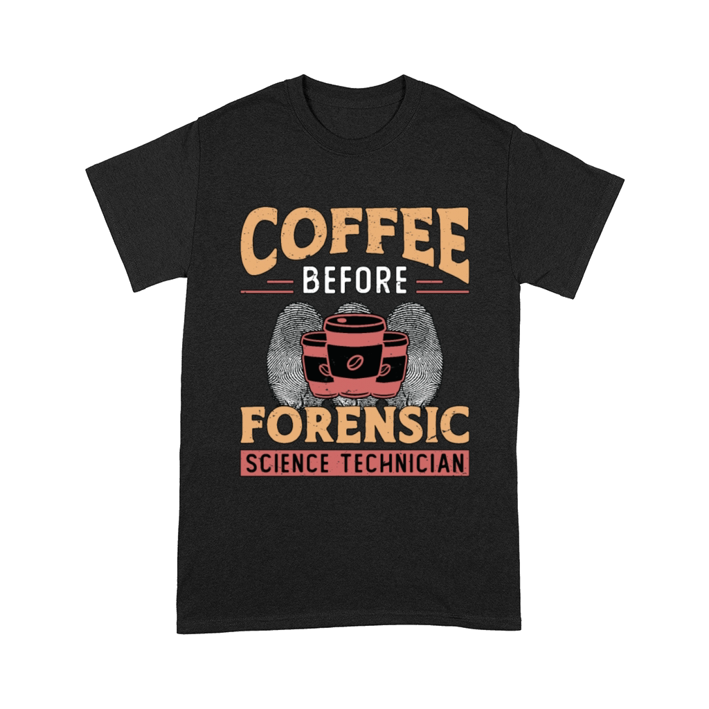 Forensic Science Coffee Fingerprints Coffee Lover Comfort T-shirt