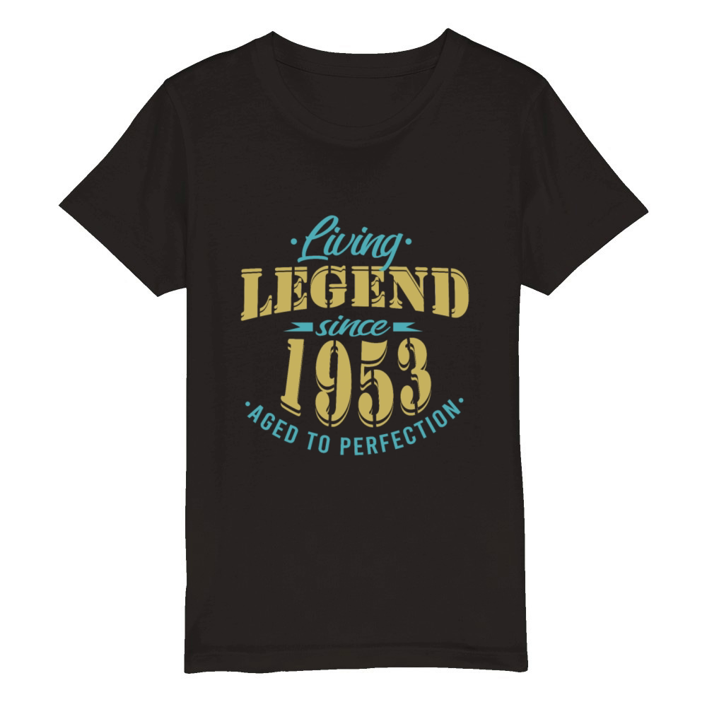 Living legend since vintage 1953 sayings Organic Kids Crewneck T-shirt