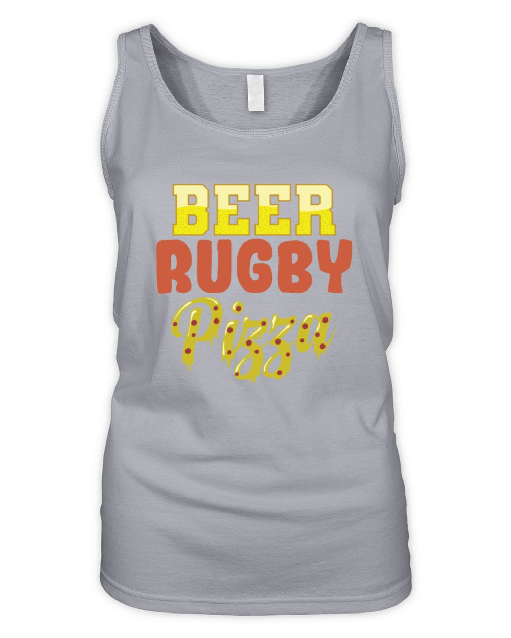 Beer Rugby Pizza Football Sport Player Organic Women's Tank Top