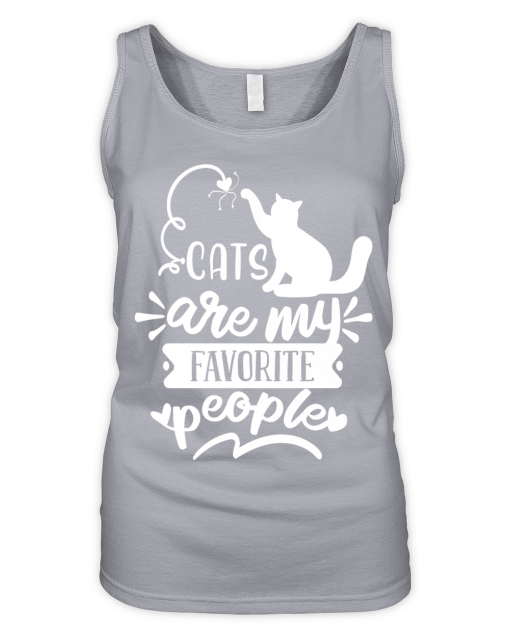 Cats Are My Favorite People Organic Women's Tank Top