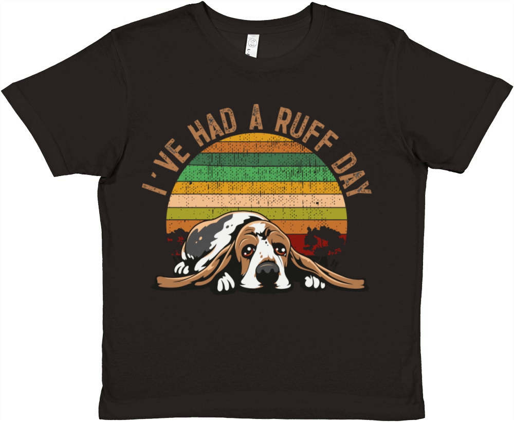Basset Hound Gift Idea Premium Kids Crewneck T-shirt