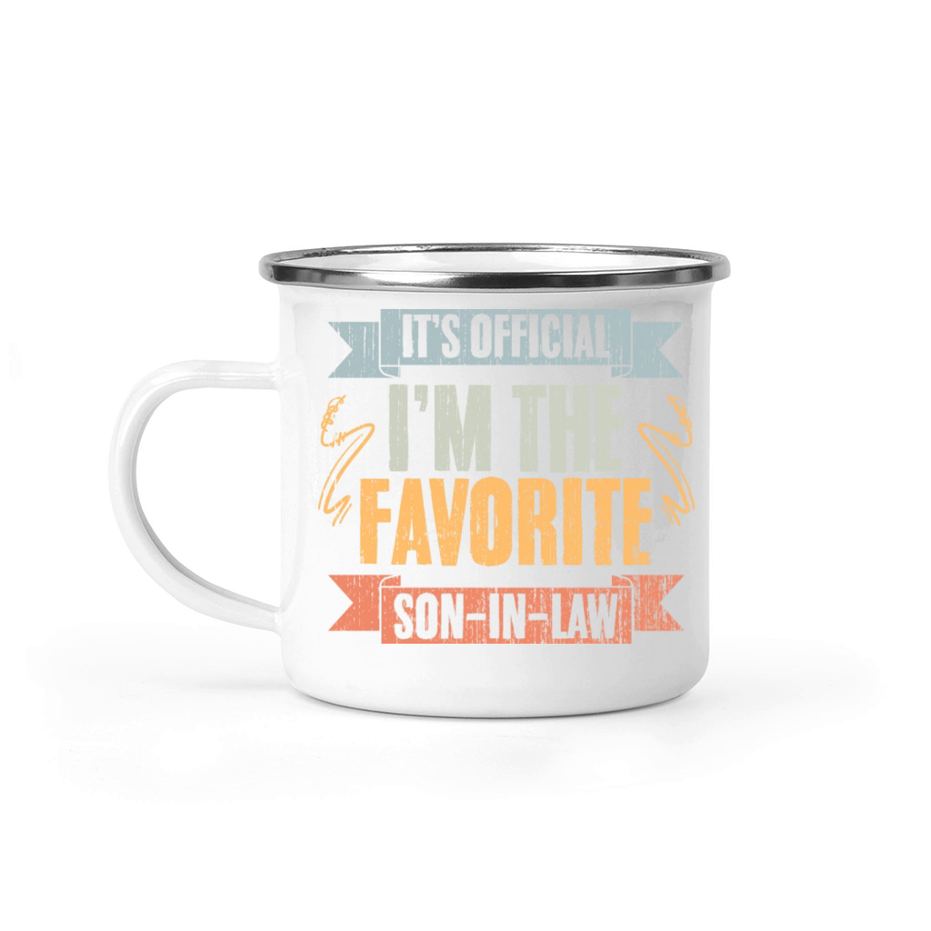 Funny Family Humor Its Official Im The Favorite Camping Mug