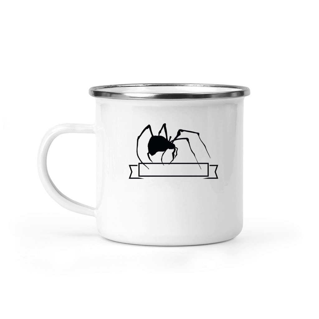 HALLOWEEN BADGE SPIDER REAL Camping Mug