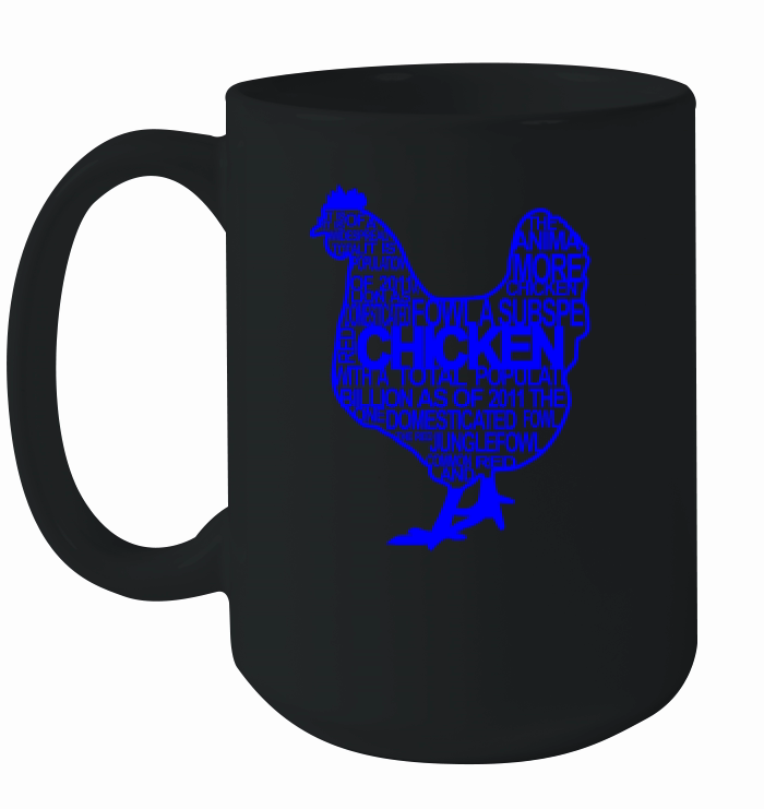 GIFT - HEN BLUE Ceramic Mug