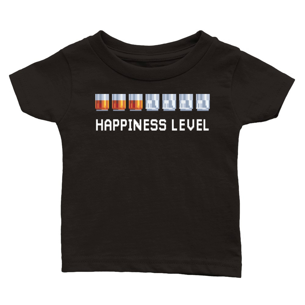 HAPPINESS LEVEL Classic Baby Crewneck T-shirt