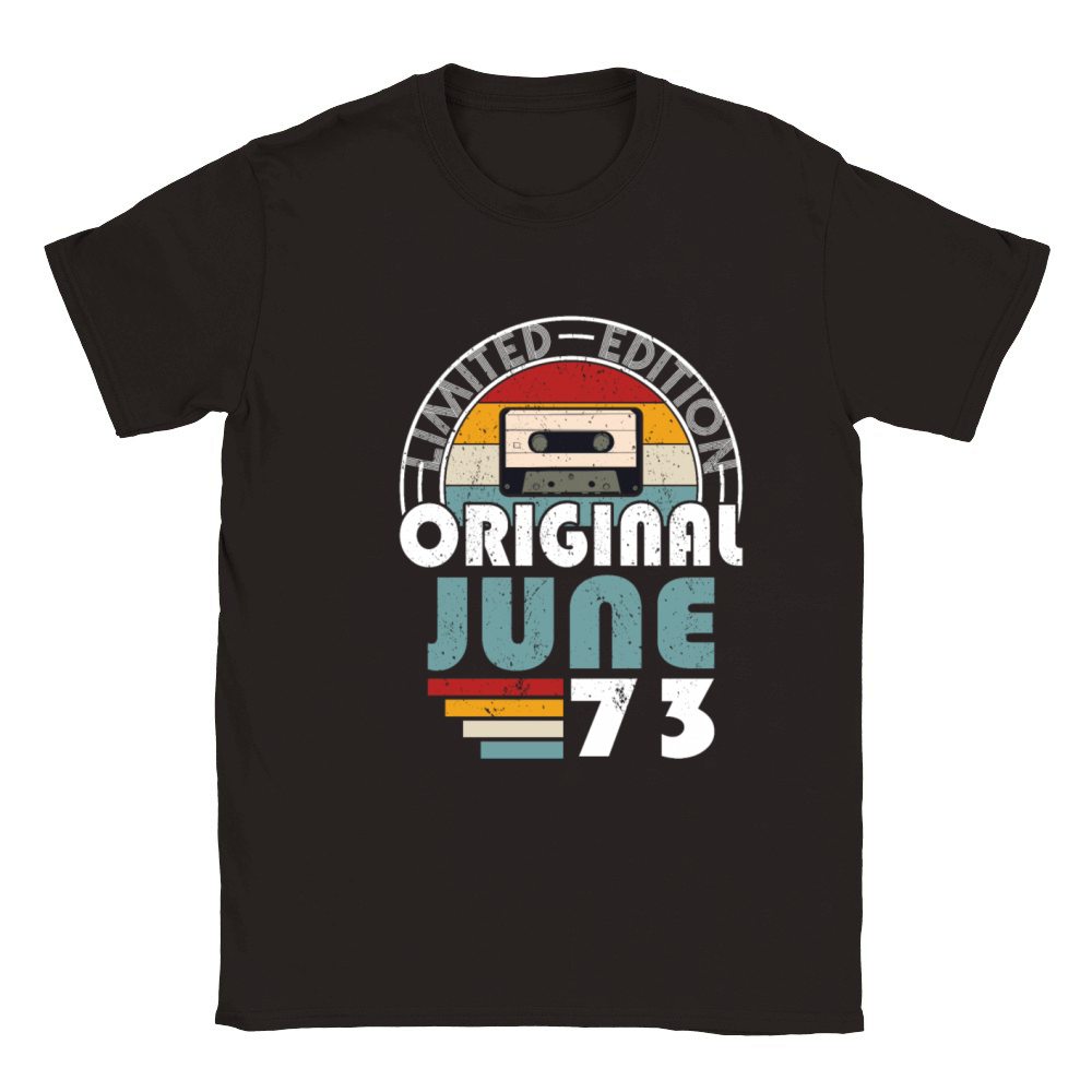 50th birthday june 1973 original 1973 Classic Kids Crewneck T-shirt