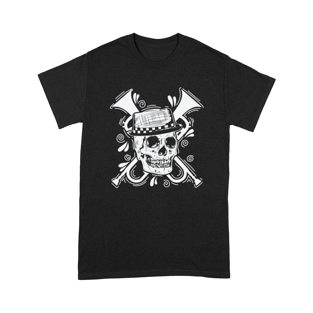 Ska Skull with Hat Trumpet Music style Comfort T-shirt