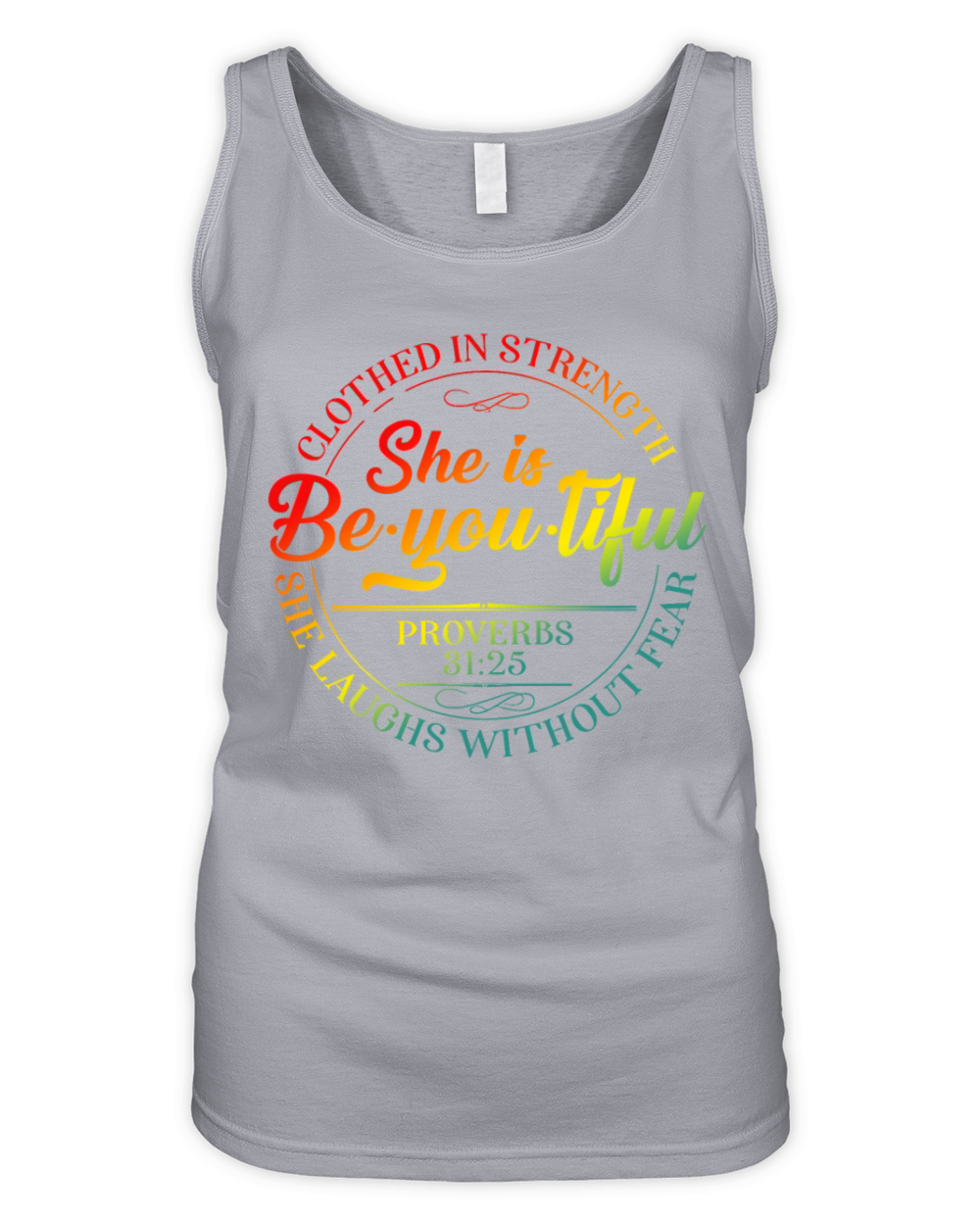 She Is Beyoutiful Clothed In Strength Organic Women's Tank Top