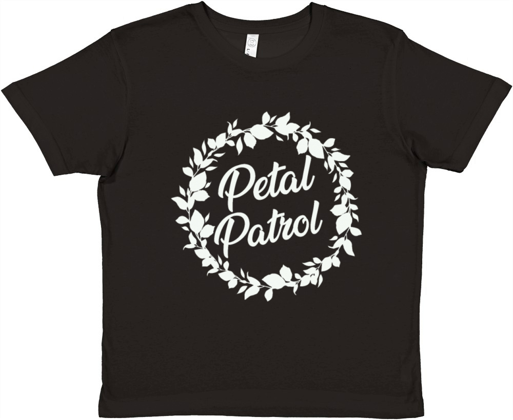 Petal Patrol Marriage Girl Child Wedding Premium Kids Crewneck T-shirt