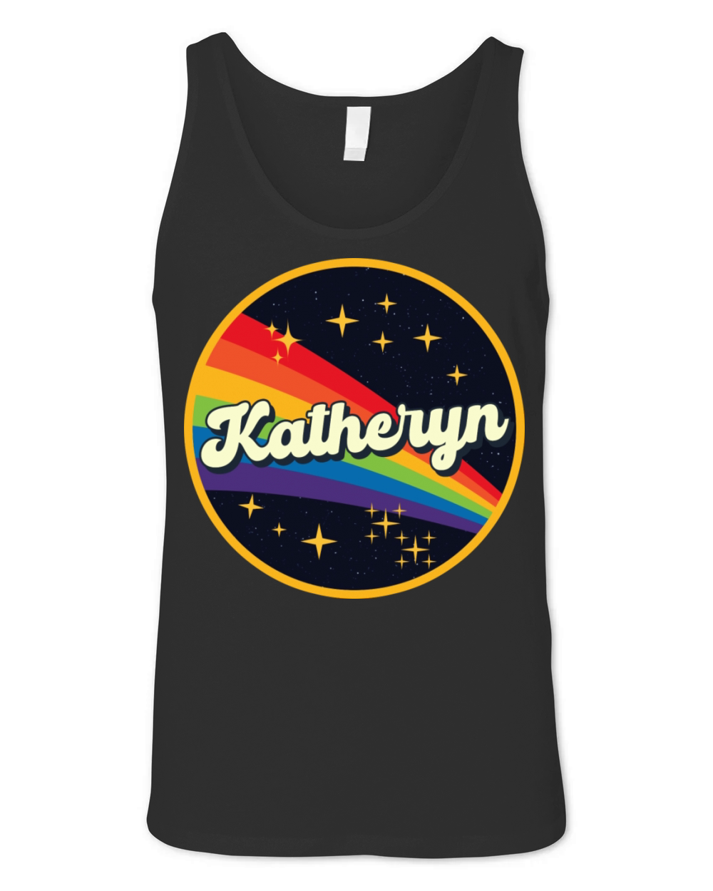 Katheryn Rainbow In Space Vintage Style Unisex Jersey Tank