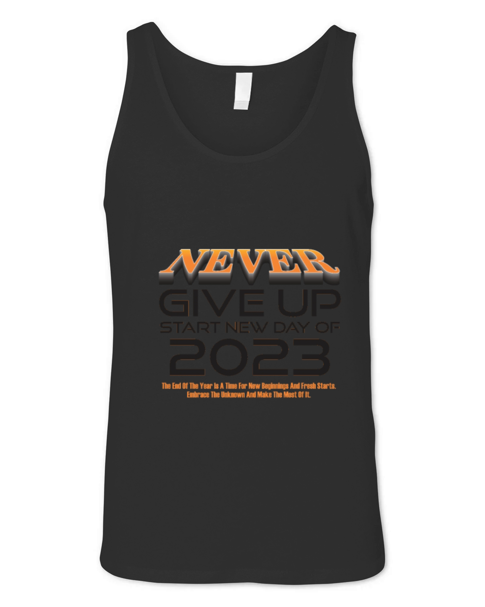 Never Give Up Unisex Jersey Tank