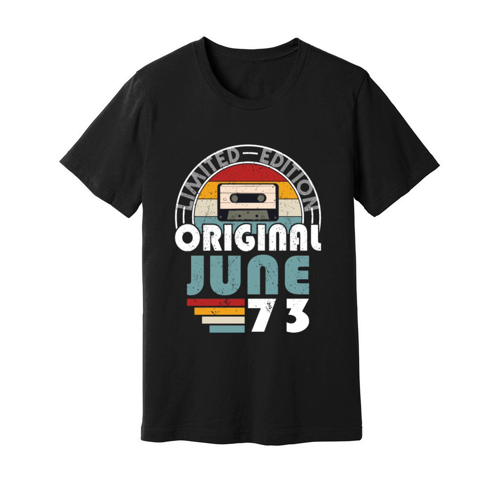 50th birthday june 1973 original 1973 Unisex Jersey Tee