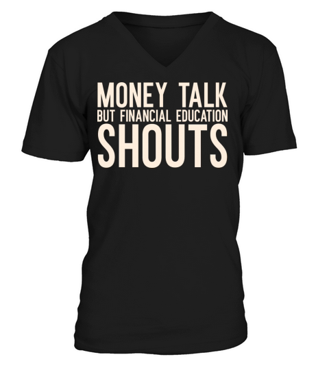 Financial Education Amplified T-shirt V-Neck T-shirt