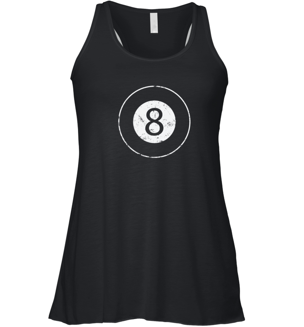 Billiard black Ball Hobby Sport Women's Flowy Tank Top