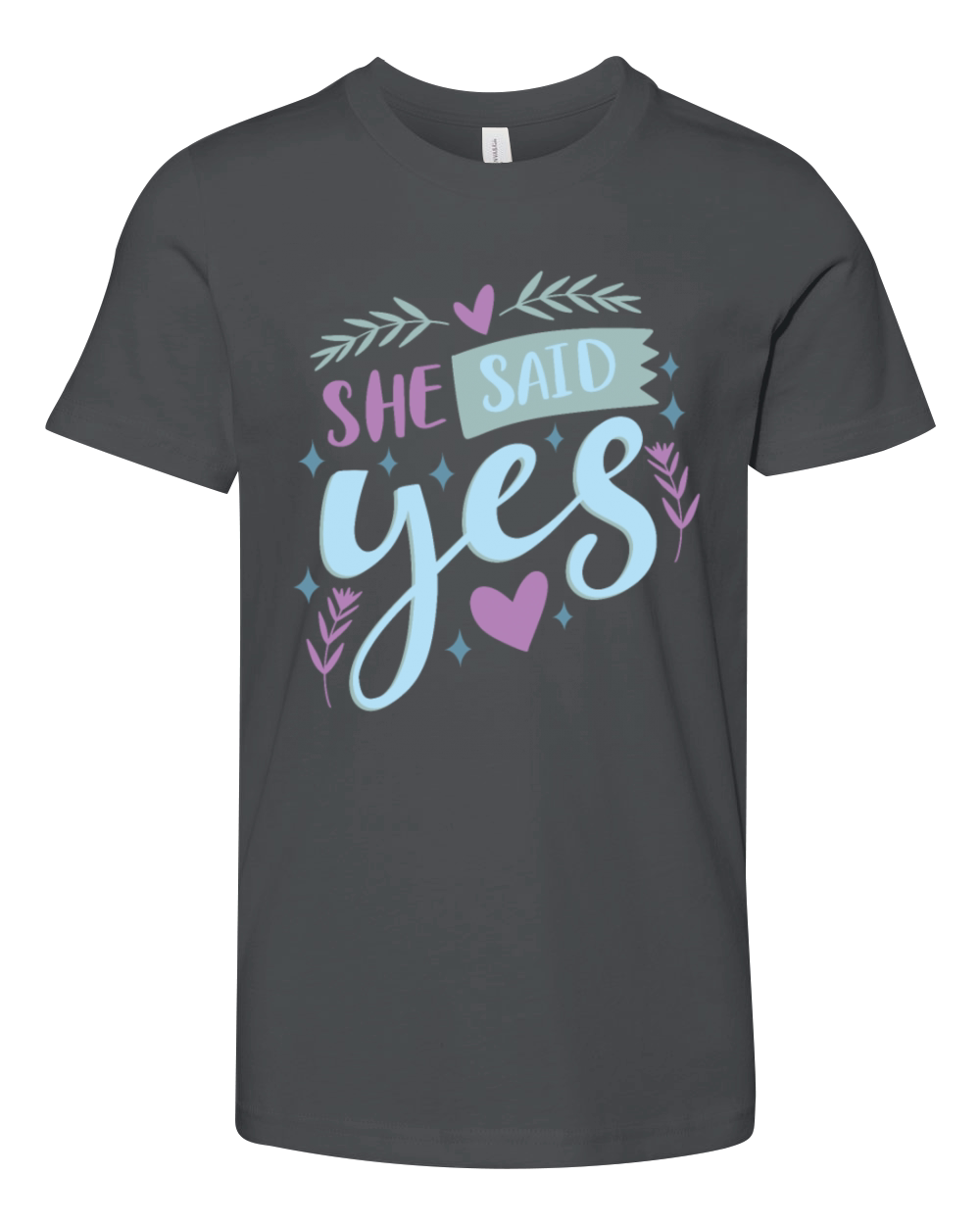 she said yes Youth Unisex Jersey Tee