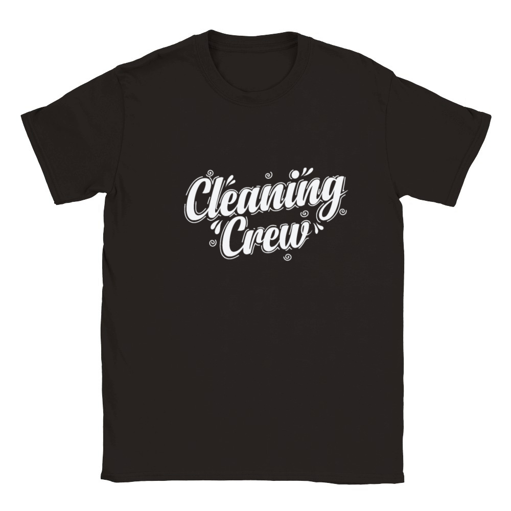 Cleaning Crew Janitor Profession Work Classic Kids Crewneck T-shirt