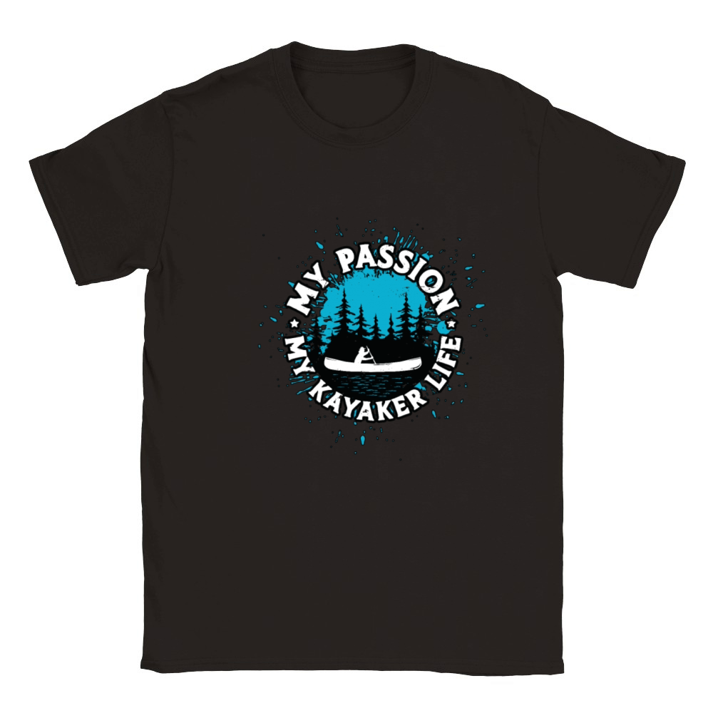 Kayaker My Passion My Kayaker Life Water Sports Classic Kids Crewneck T-shirt