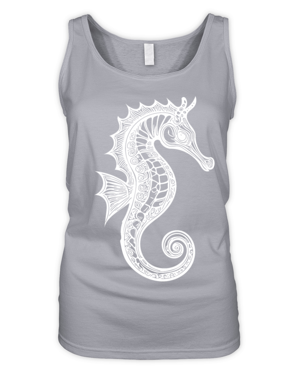 Cool Vintage Seahorse - Cute Seahorse Organic Women's Tank Top