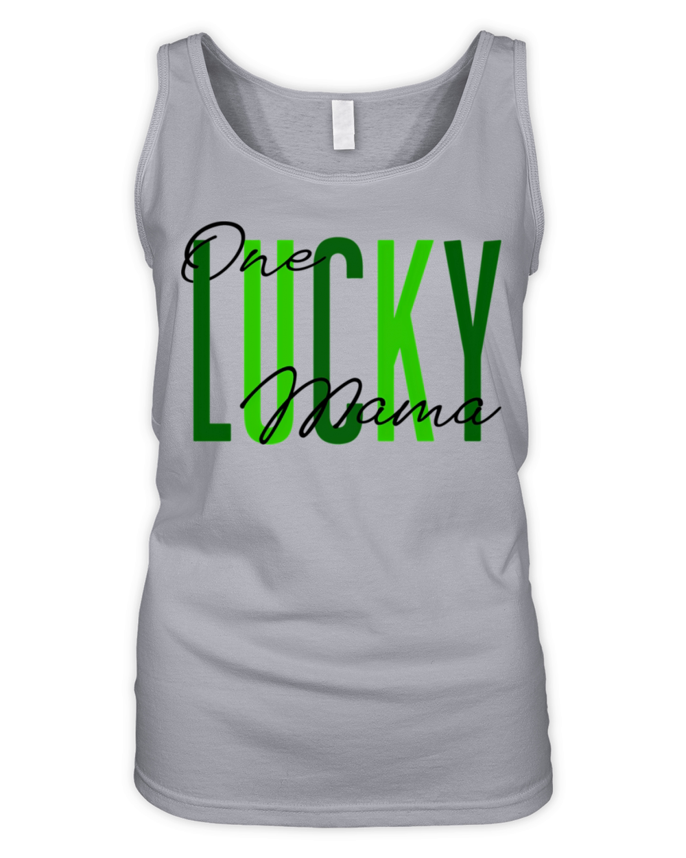 St PatrickS Day One Lucky Mama Irish Family Organic Women's Tank Top