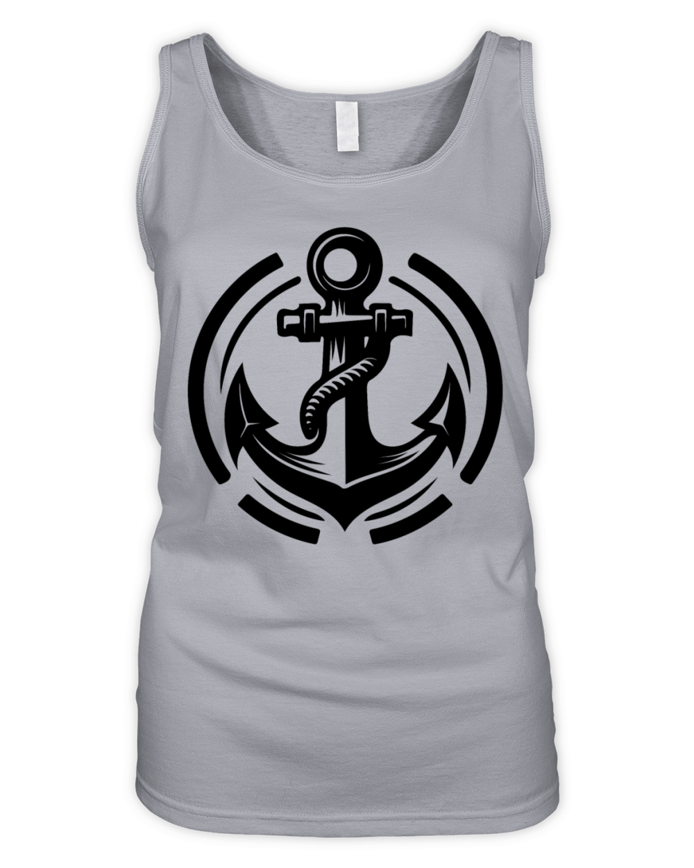 Vintage Old Wet Anchor With Thick Rope Organic Women's Tank Top