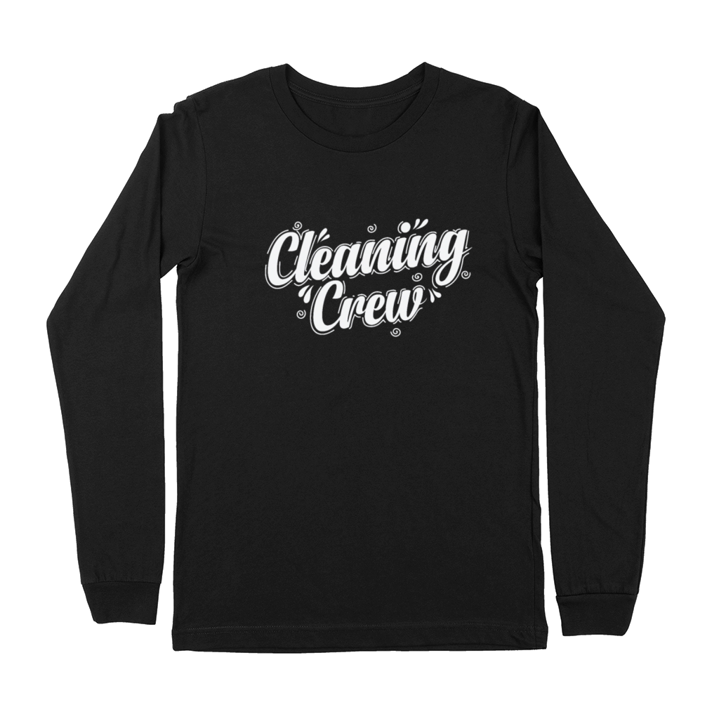 Cleaning Crew Janitor Profession Work Premium Long Sleeve
