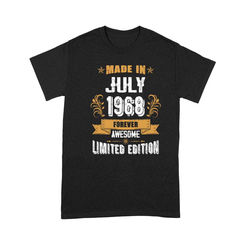 July 1968 Vintage Birthday Present Premium T-shirt