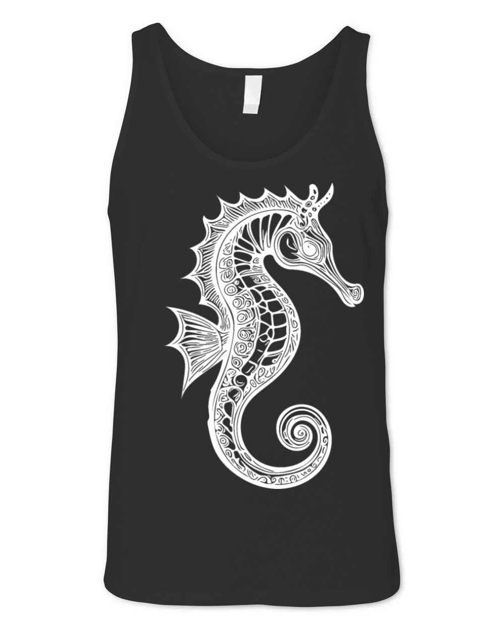 Cool Vintage Seahorse - Cute Seahorse Unisex Jersey Tank
