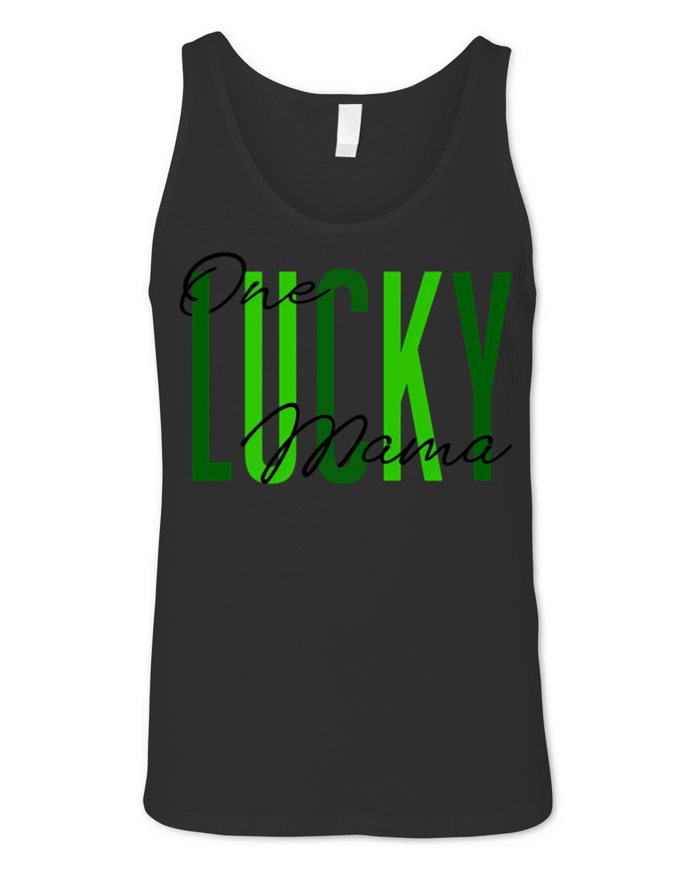St PatrickS Day One Lucky Mama Irish Family Unisex Jersey Tank