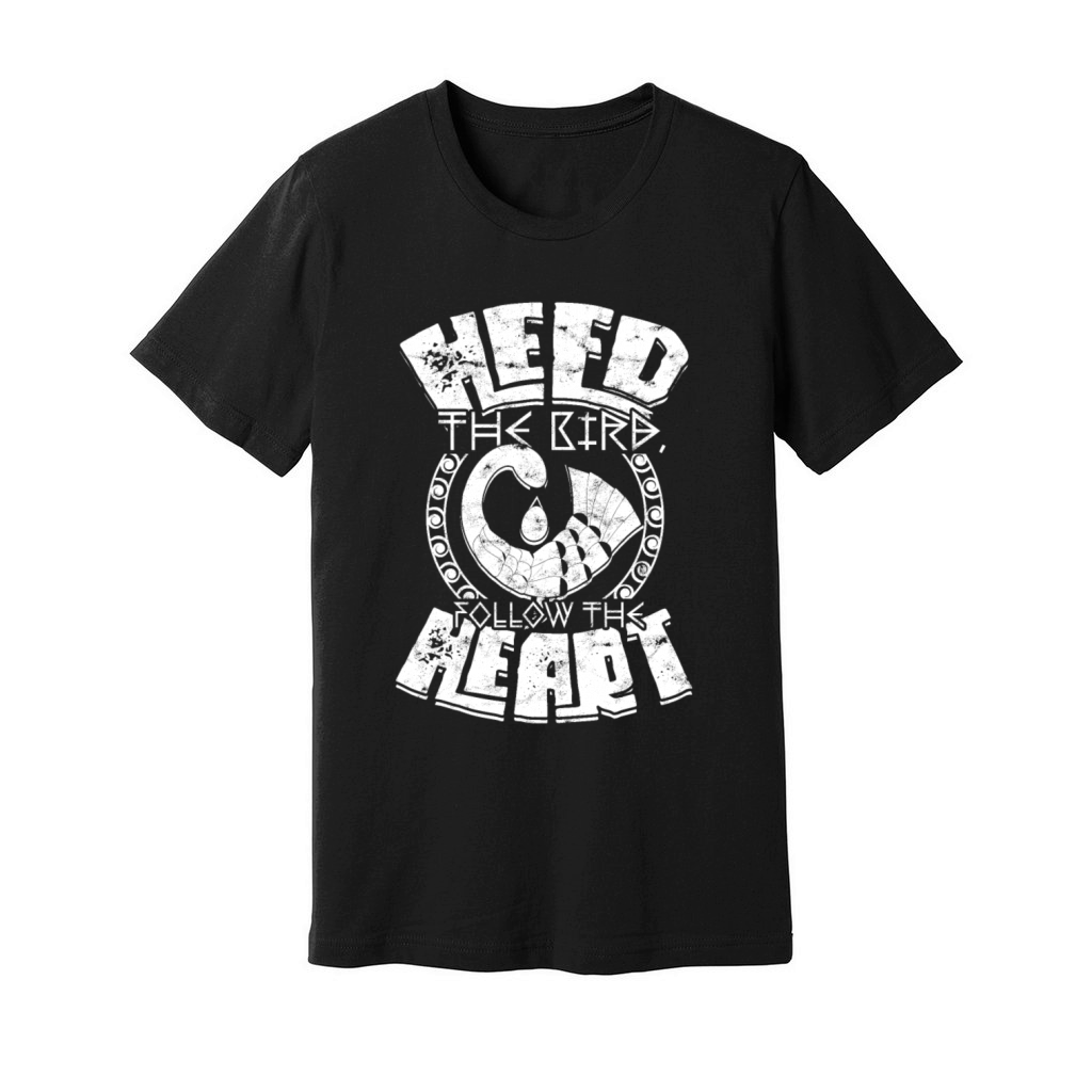 Sankofa Heed The Bird Follow The Heart Unisex Jersey Tee