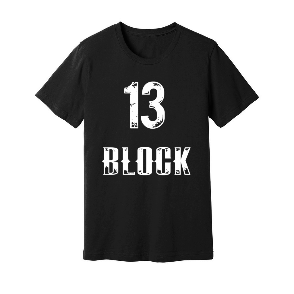 Thirteen block Unisex Jersey Tee