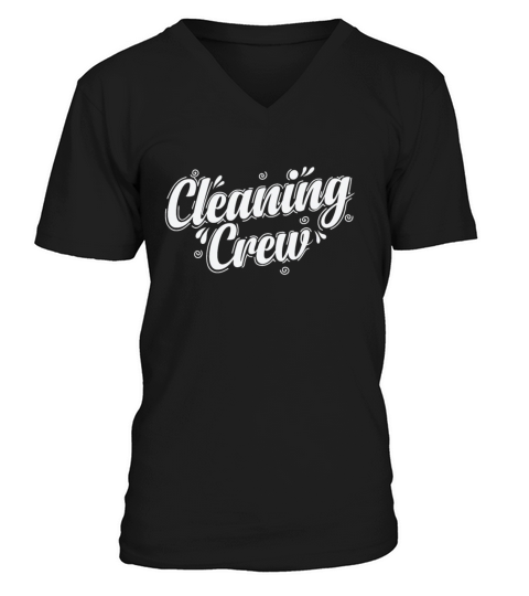 Cleaning Crew Janitor Profession Work V-Neck T-shirt