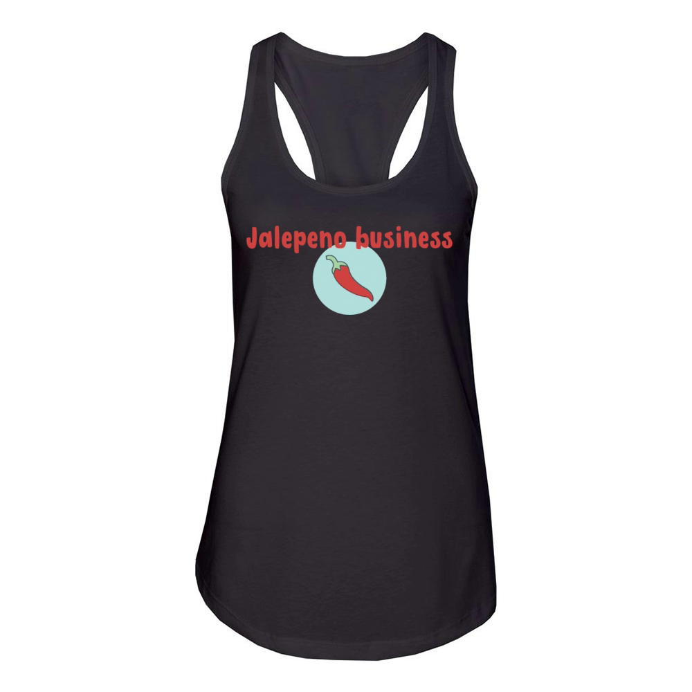 Jalepeno business Women's Racerback Tank