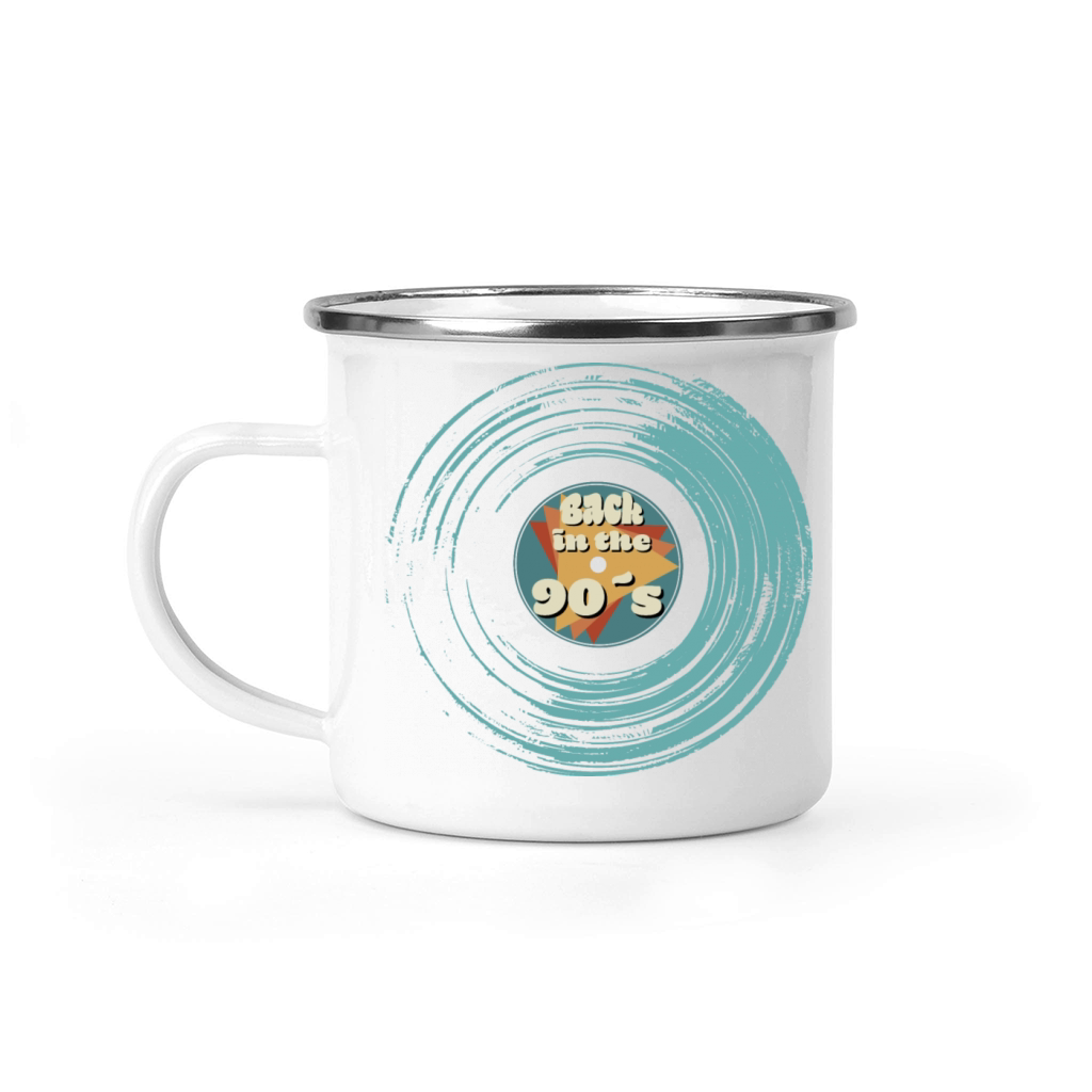 Back To The 90s Vinyl Record Camping Mug