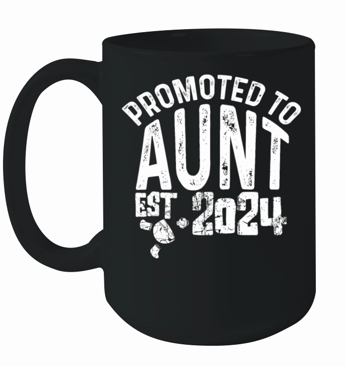 Promoted to Aunt 2024 Soon To Be Aunt Ceramic Mug