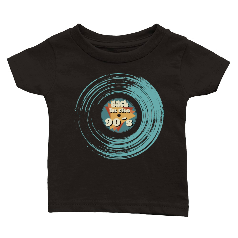 Back To The 90s Vinyl Record Classic Baby Crewneck T-shirt