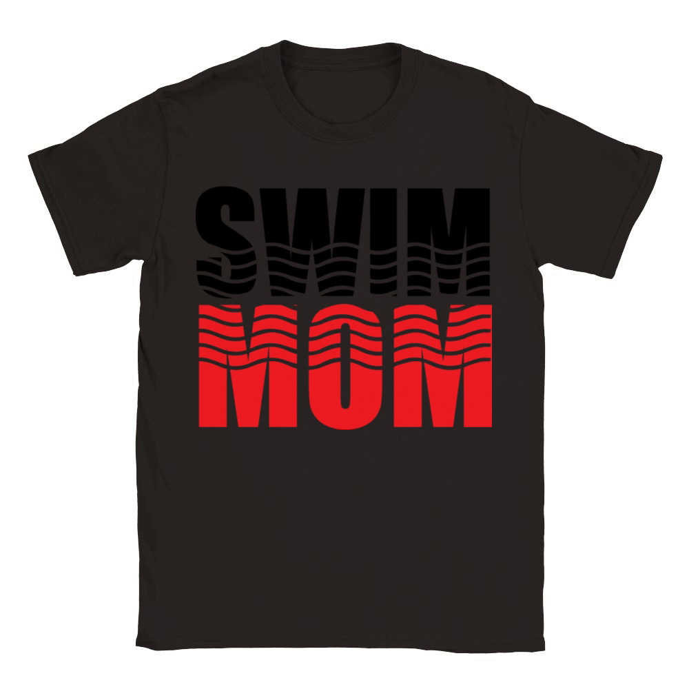 Swim Mom Made to order Pick your colors Graphic Te Classic Kids Crewneck T-shirt
