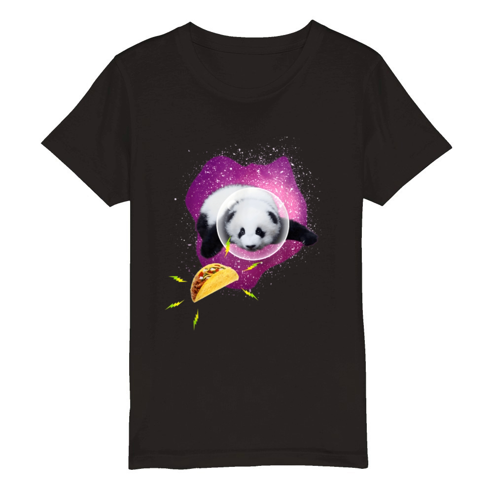 Panda Taco Panda Taco Organic Kids Crewneck T-shirt
