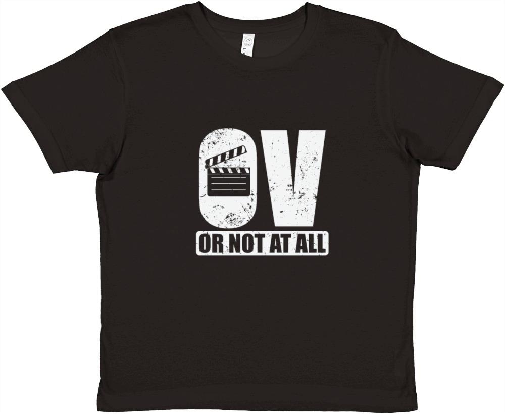 OV or not at all Movies Language Sound Premium Kids Crewneck T-shirt