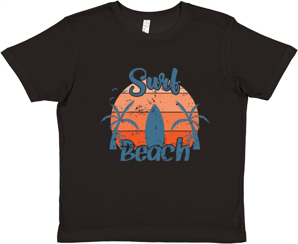 Surf Beach Surfing Water Sports Wind Premium Kids Crewneck T-shirt