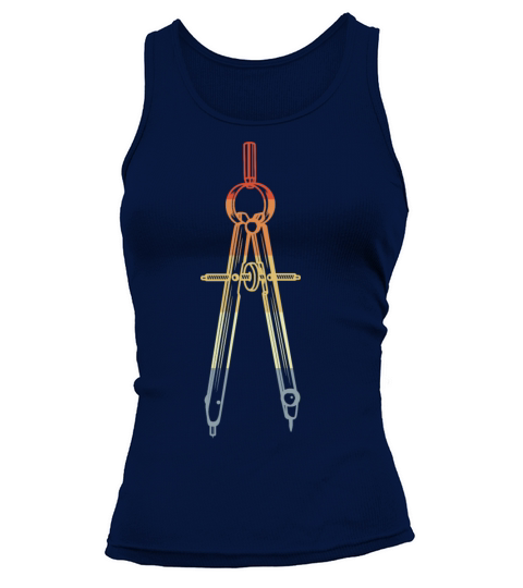 Vintage Architecture Compass Sketch Tank top Woman