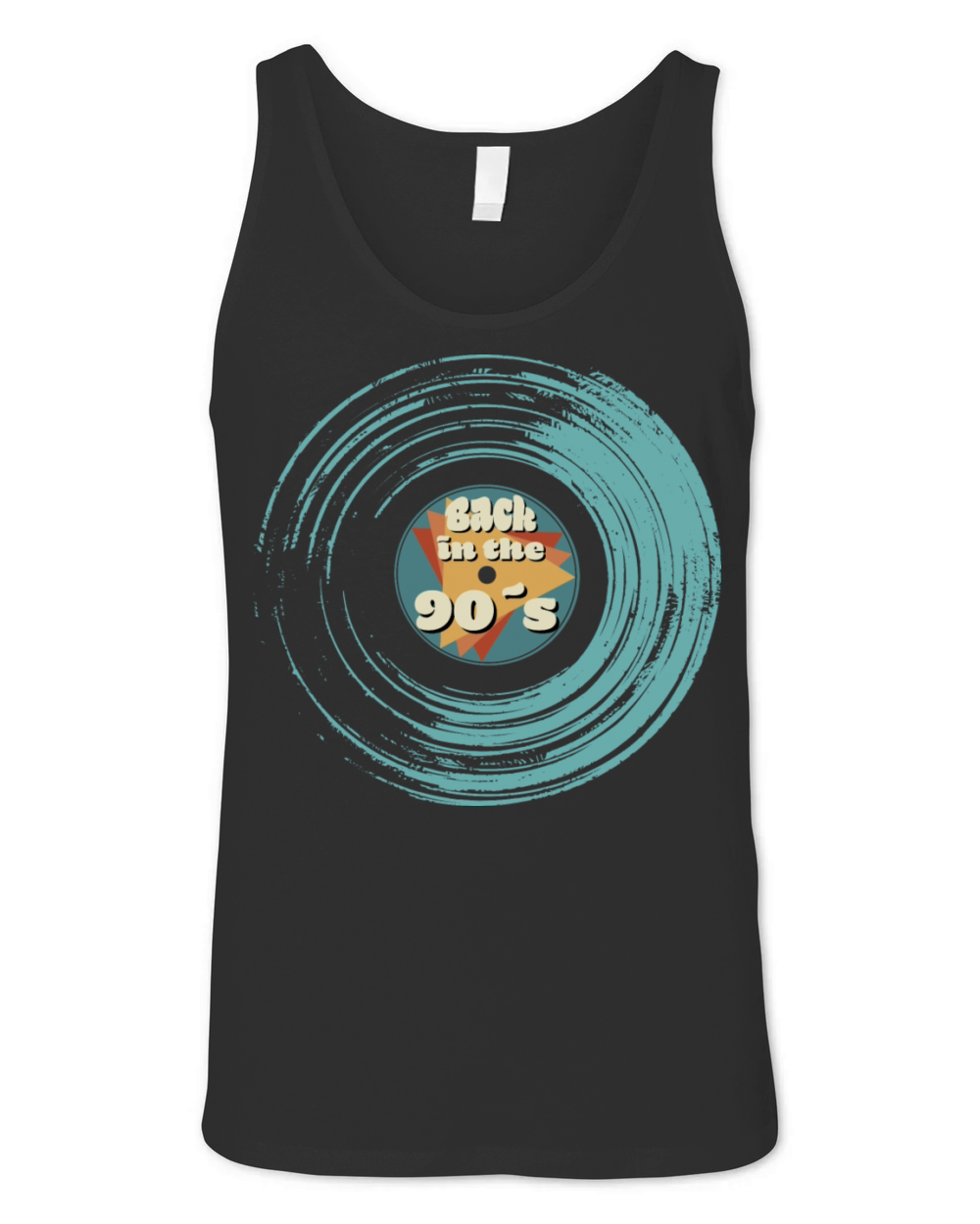 Back To The 90s Vinyl Record Unisex Jersey Tank