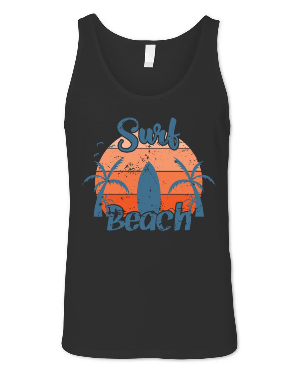 Surf Beach Surfing Water Sports Wind Unisex Jersey Tank