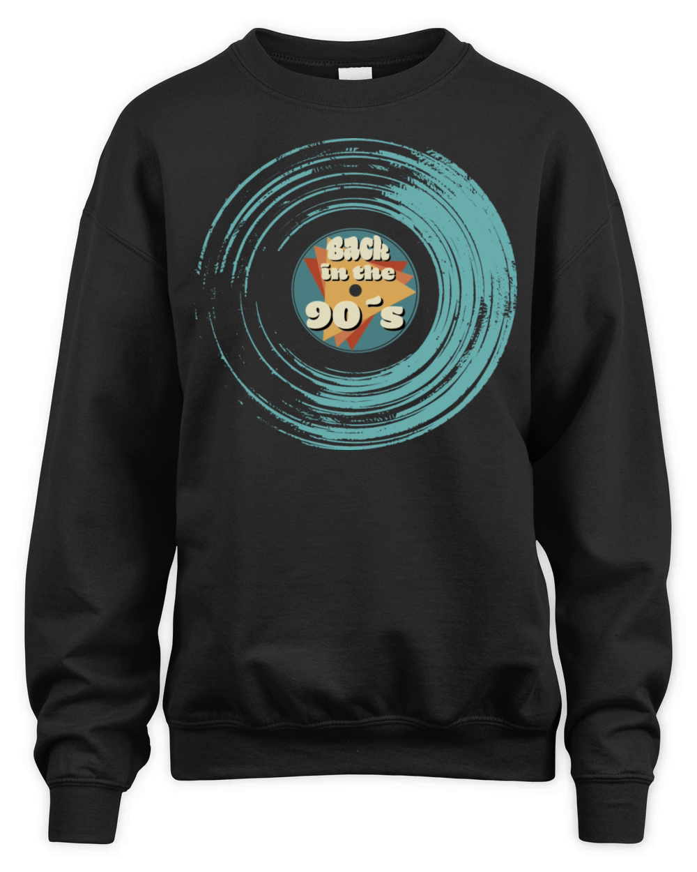 Back To The 90s Vinyl Record Unisex Premium Crewneck Sweatshirt