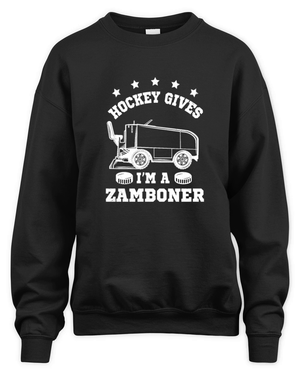 Hockey Gives Me A Zamboner Unisex Premium Crewneck Sweatshirt