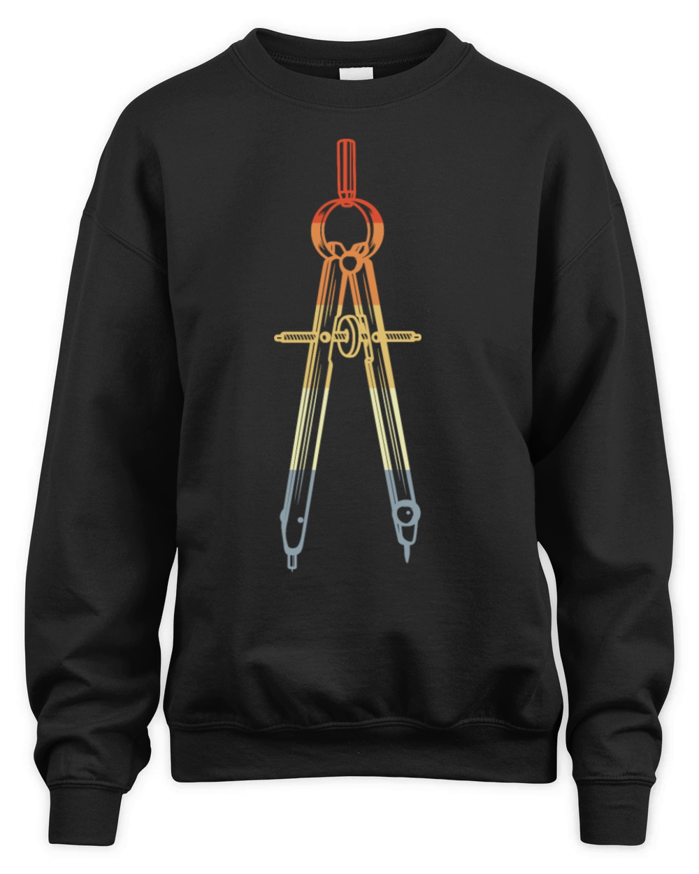 Vintage Architecture Compass Sketch Unisex Premium Crewneck Sweatshirt